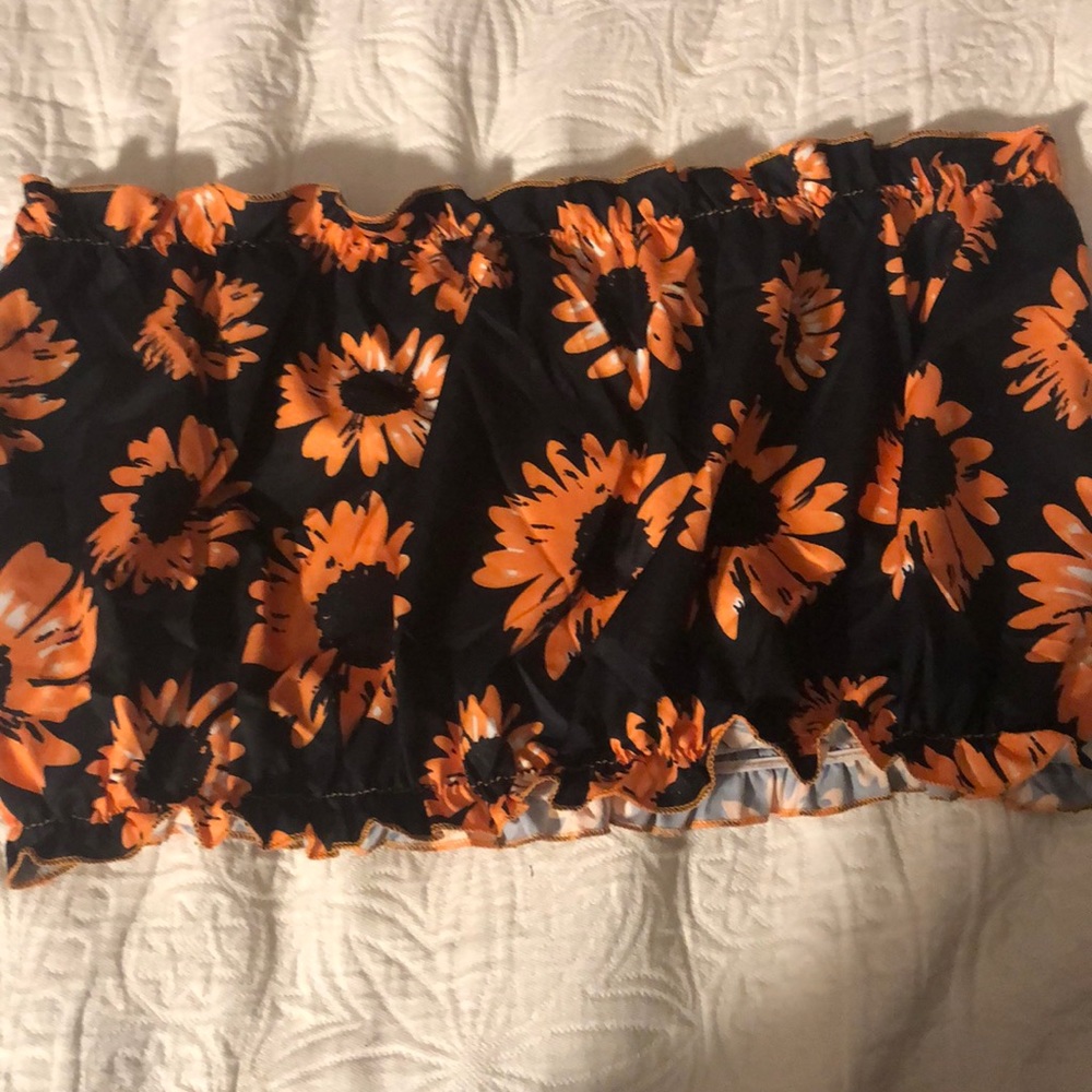 SHEIN sunflower tube top